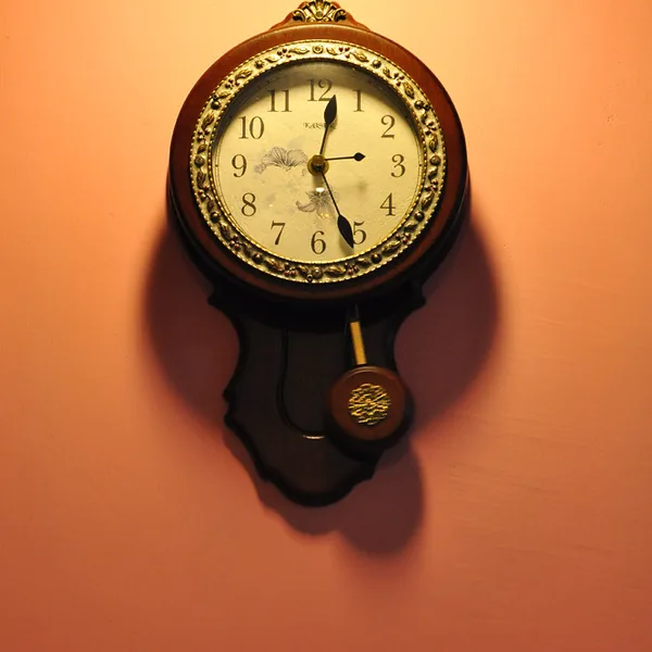 Clock striking midnight on New Year's Eve