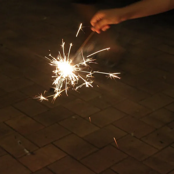 Sparklers lighting up a celebration
