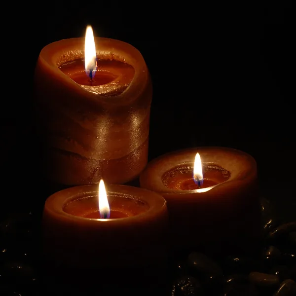 Candlelight for a romantic dinner